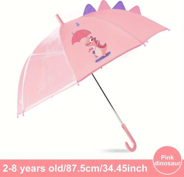 Alopini 1pc Cartoon Dinosaurier Kinder Regenschirm, wasserdicht Hand öffnen, niedlichen Stil