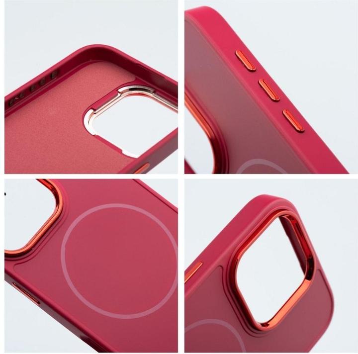Immagine prodotto OEM Back panel cover FRAME MAG COVER Case compatible with MagSafe for IPHONE 12 magenta (Apple iPhone 12)