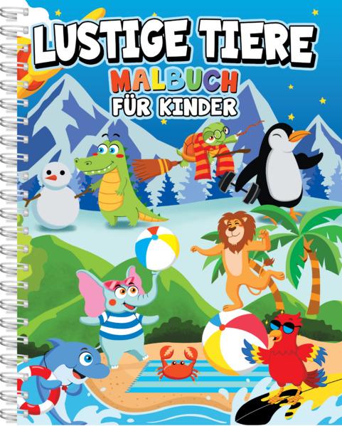 Produktbild Lustige Tiere Malbuch