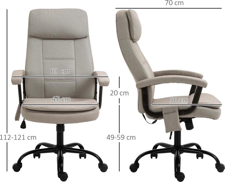 Immagine prodotto Vinsetto Sedia da ufficio con funzione massaggio
