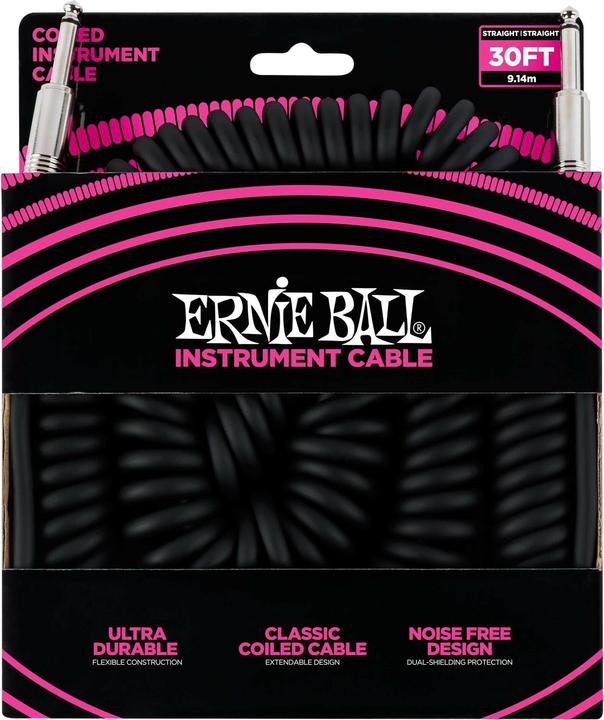 Ernie Ball P06044 audio cable 9.14 m 6.35 mm Black (9.14 m)