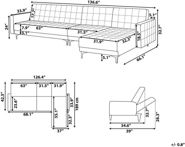 Image du produit Beliani Aberdeen (Canapé modulaire)