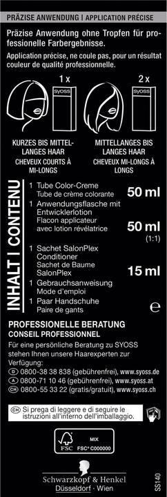 Produktbild Syoss Permanente Coloration (1-4 Blauschwarz)