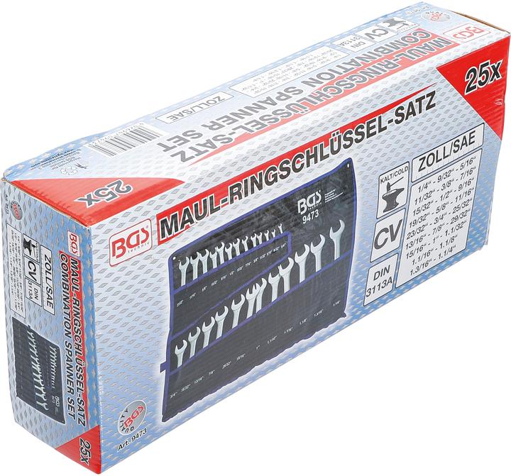 Produktbild BGS Maul-Ringschlüsselsatz (1/4")