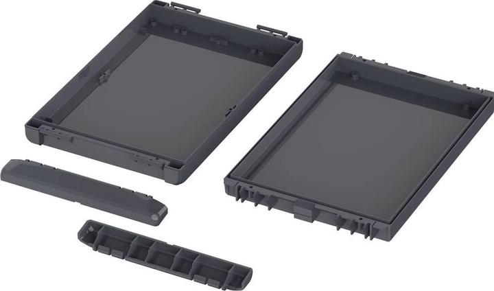 Actual product image Bopla B 261704 PC-V0-7024 Bocube enclosure 96016344 Universal enclosure 271 x 170 x 40 Polycarbonate Gr (Housing)
