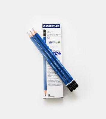 Actual product image Staedtler Mars Lumograph 100 (2 mm, 2B, 1 x)
