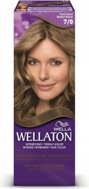 Image du produit Wella Intense Wellaton Permanent Color Cream Intensely Coloring 7/0 Medium Blonde (7/0 blonde moyenne)