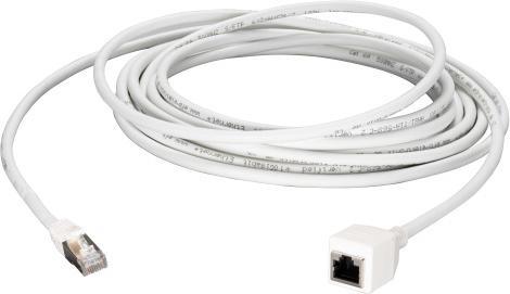Image du produit EFB Elektronik RJ45 Rallonge de câble patch Cat.6A, S/FTP, AWG26, blanc, 5m (S/FTP, CAT6a, 5 m)