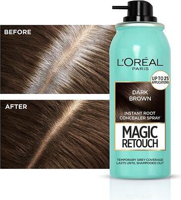 Image du produit L'Oréal Paris Magic Retouch Instant Root Concealer Spray Hair Color For Women 75 ml (Brown)
