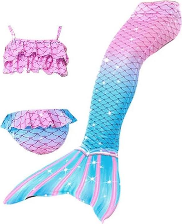 Produktbild Out of the blue Meerjungfrauenflosse mit Bikini 150 cm Pink-Blau