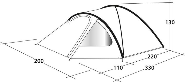 Image du produit Outwell Cloud 3 (Tente igloo, 5.20 kg, 3 personnes)