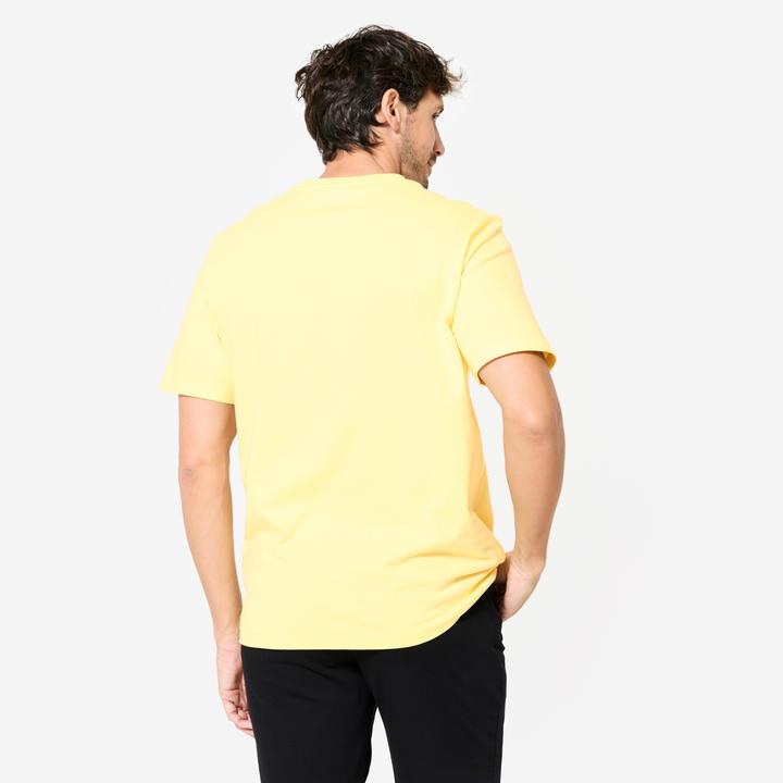 Actual product image Domyos Men's breathable T-shirt - pastel yellow (XXL)