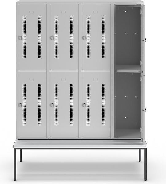 Image du produit Wolf Vestiaire mi-hauteur avec piètement banc (160 cm, 214 cm)