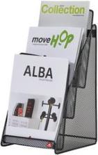 Immagine prodotto Alba Espositore da tavolo "MESHPREZA5", altezza A5, nero, 3 scomparti per formato DIN A5, in filo (A5)