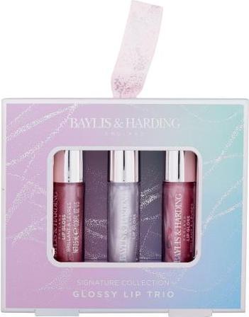 Baylis & Harding Jojoba, Vanilla & Almond Oil Signature Collection Glossy Lip Trio