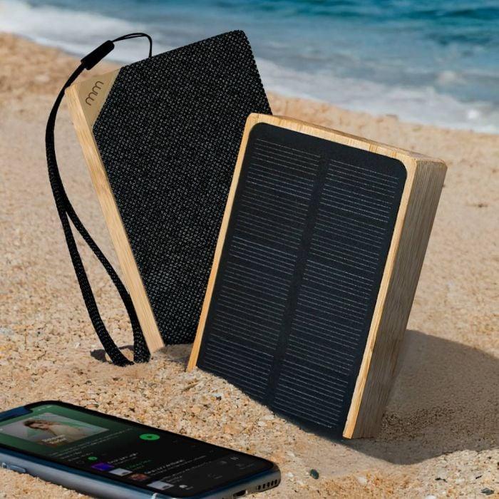 Produktbild Mikamax Solar Bamboo Speaker (Stromversorgung über USB)