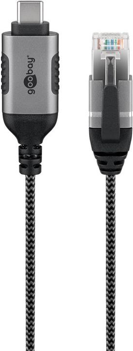 Produktbild Goobay Ethernet-Kabel USB-C 3.1 auf RJ45, Slim, 10 m (USB 3.1, RJ45 (1x))