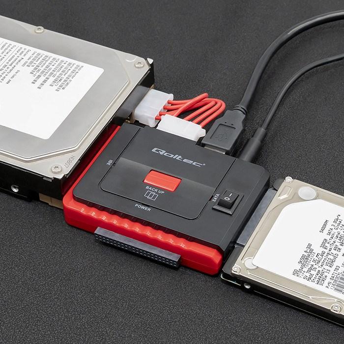 Immagine prodotto Qoltec 50645 Adattatore da USB 3.0 a IDE SATA
