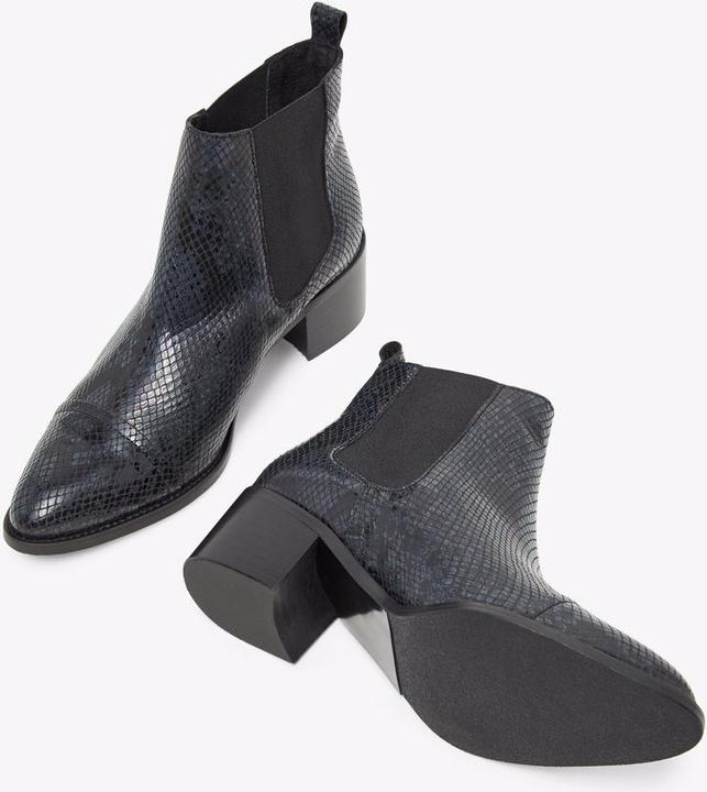 Actual product image Bianco Printed leather Chelsea boots (39)