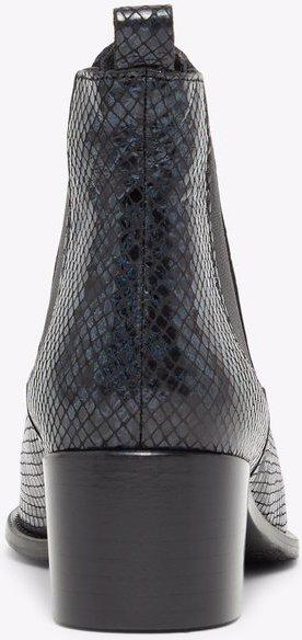 Actual product image Bianco Printed leather Chelsea boots (39)