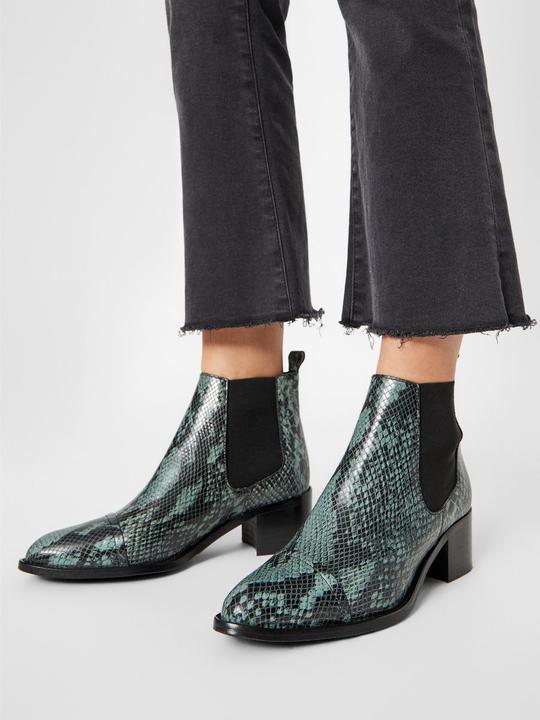 Actual product image Bianco Printed leather Chelsea boots (39)