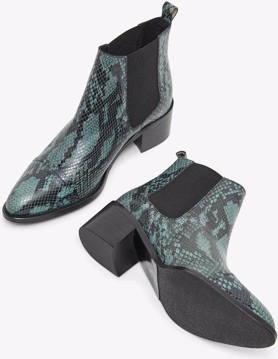 Actual product image Bianco Printed leather Chelsea boots (39)
