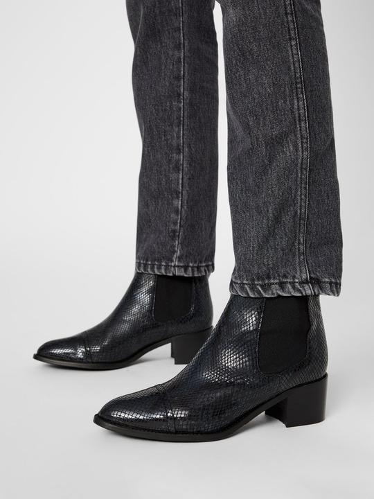 Actual product image Bianco Printed leather Chelsea boots (39)