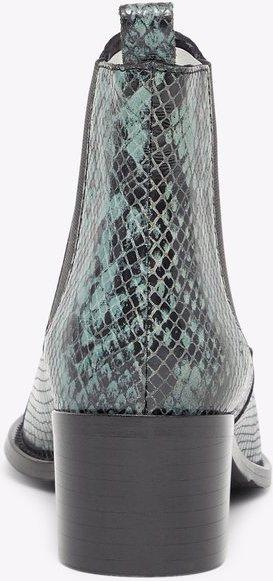 Actual product image Bianco Printed leather Chelsea boots (39)