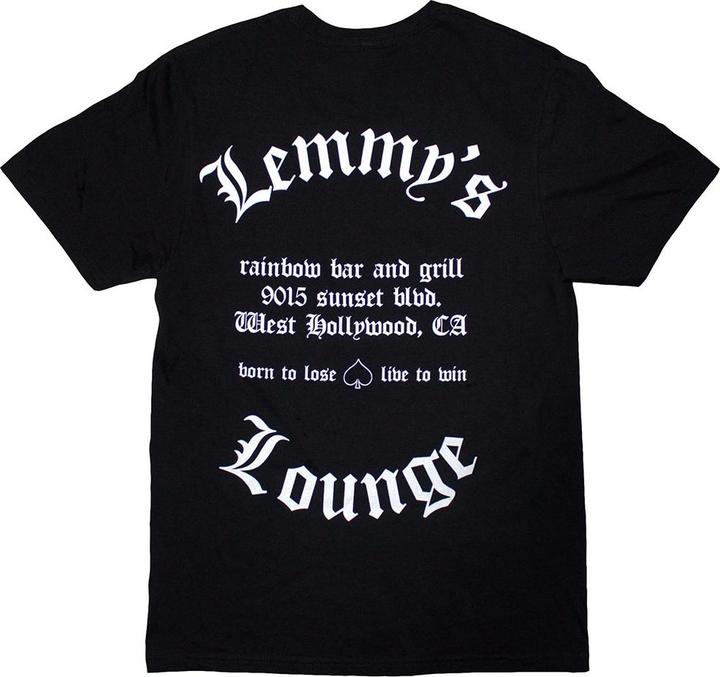 Actual product image Motorhead Unisex Adult Lemmy's Lounge T-Shirt (L)