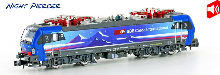 Produktbild Hobbytrain E-Lok Re475 Vectron SBB Cargo Night P. Ep.VI Sound (Spur N)