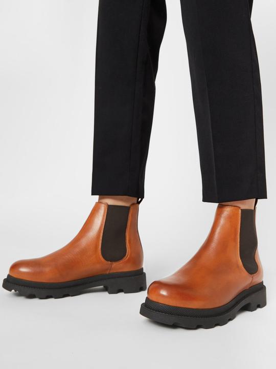 Actual product image Bianco Leather Chelsea Boots (38)