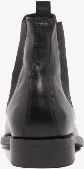 Actual product image Bianco Rivet Detail Leather Chelsea Boots (39)
