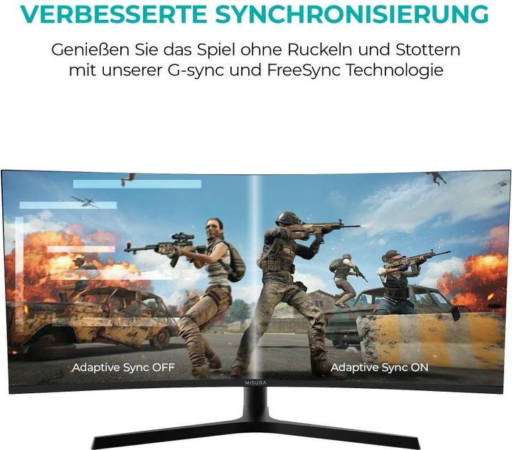 Actual product image Misura High Resolution monitor 34" - 165 Hz BENDED (3440 x 1440 pixels, 34")