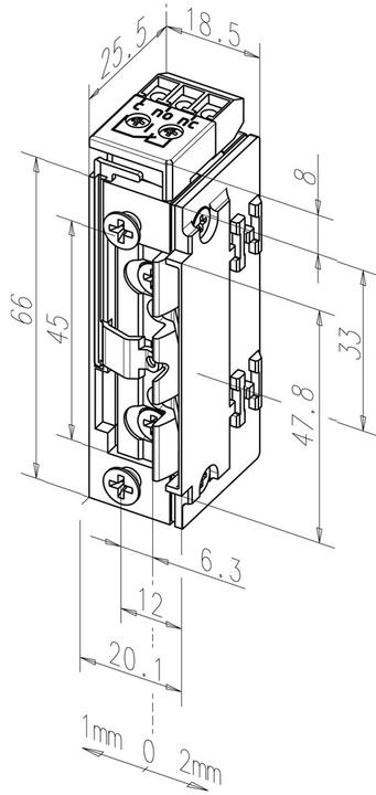 Produktbild effeff Elektro-Türöffner 118.63 ProFix 2 (Indoor)