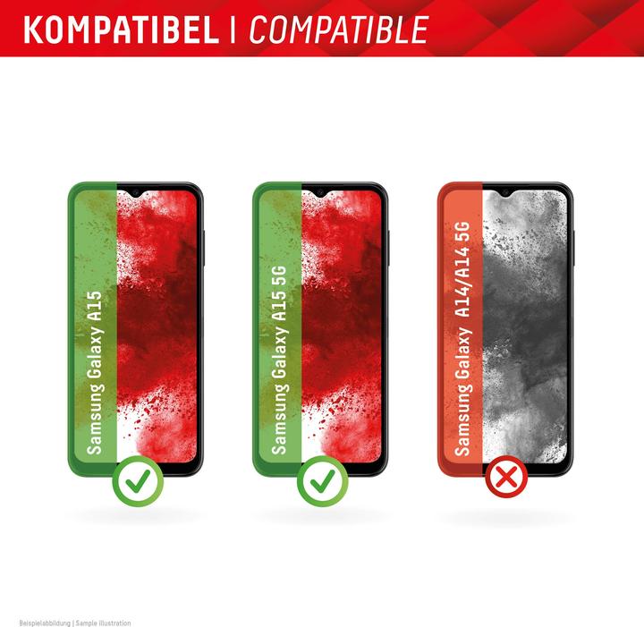 Actual product image Displex Real Glass, 2D Panzerglas (1 Piece, Samsung Galaxy A15 5G, Samsung Galaxy A15)