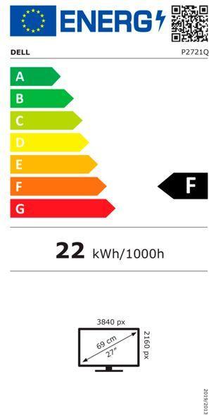 Energie-Label Dell P2721Q (3840 x 2160 Pixel, 27")