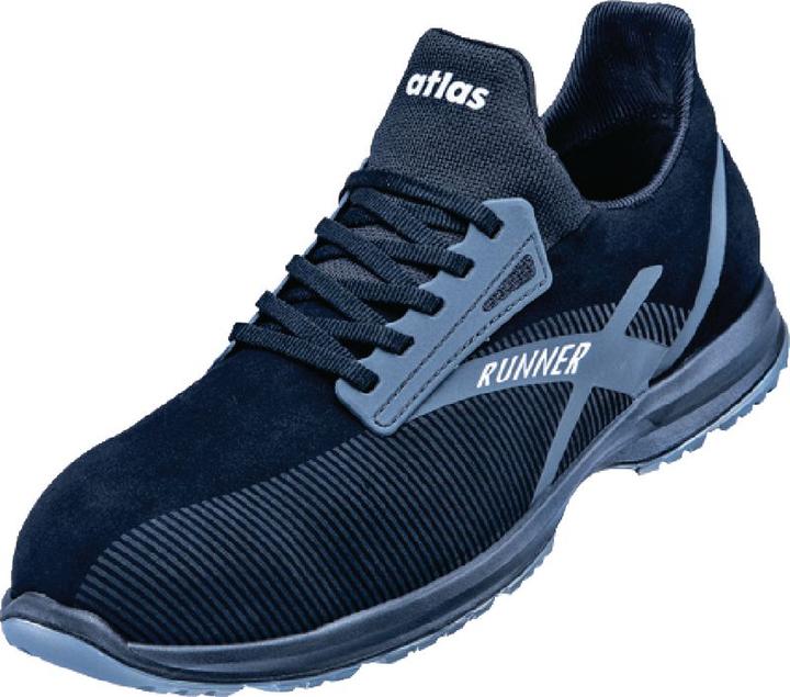 Atlas Scarpa bassa di sicurezza S3 ESD RUNNER 95, nera, misura 45 (S3, 45)