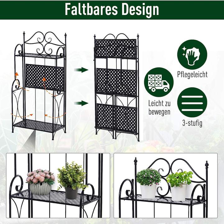 Image du produit Outsunny Étagère de jardin avec 3 étagères