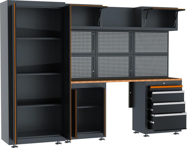 CarTech Sistema di armadi 13 pezzi. (259.20 cm, 183 cm)