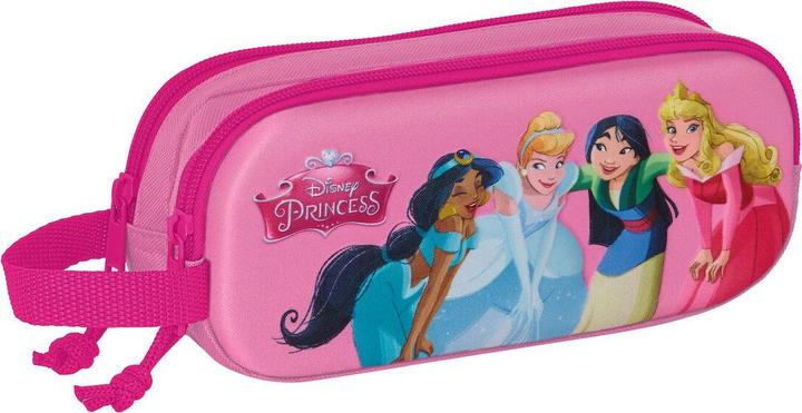 Actual product image Disney Princess Princesses Disney 3D double multipurpose pouch pink 21 x 8 x 6 cm