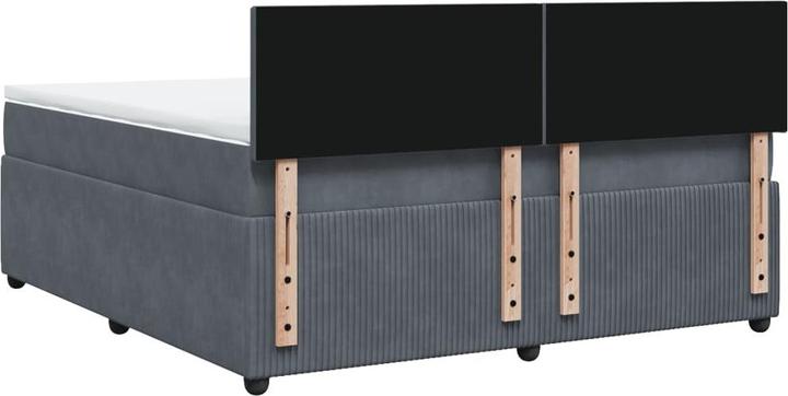 Produktbild VidaXL Bo x springbett mit Matratze 180 x 200 cm Samt (180 x 200 cm, 180 x 200 cm)