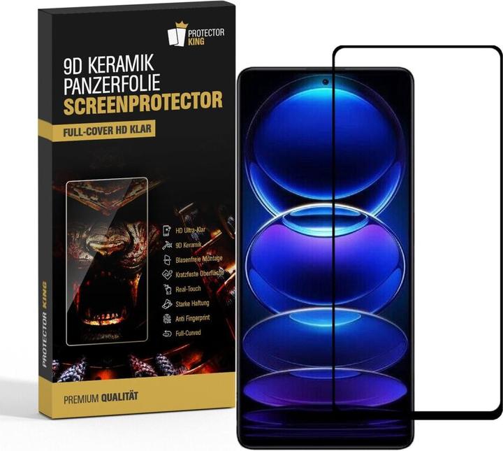 Produktbild Protectorking 1x Ceramic-Glass Full Cover HD Klar (1 Stück, Xiaomi Redmi Note 12 Pro 5G)