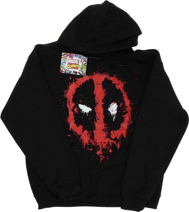 Deadpool Splat Face Baumwolle Hoodie (S)