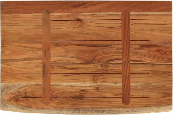 Image du produit VidaXL Étagère murale Rectangulaire Bord d'arbre Étagère suspendue Bureau Étagère en bois massif Acacia (60 x 40 x 2,5 cm)