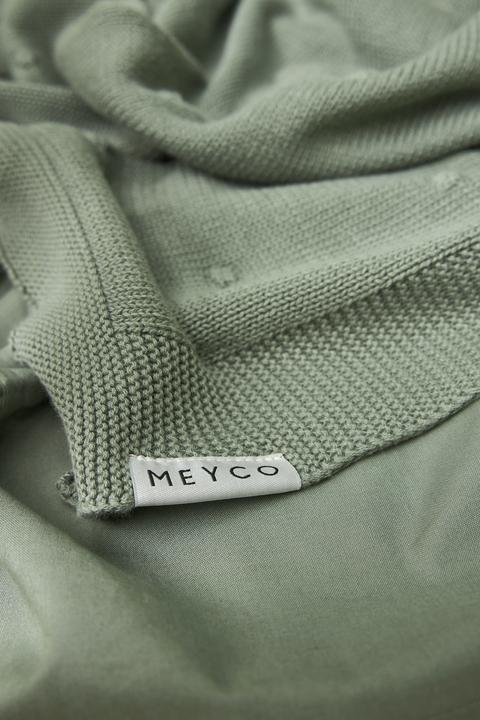 Produktbild Meyco Babydecke gross Mini Knots - forest green - 100x150cm (100 x 150 cm)
