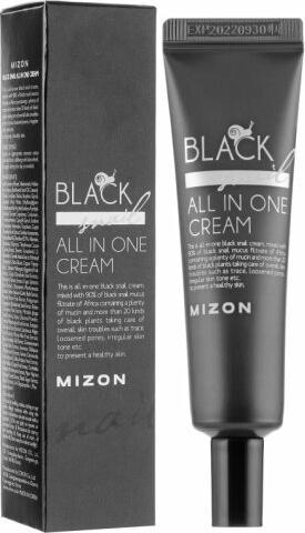Mizon Black Snail All In One Cream krem wielozadaniowy do twarzy na dzień ze Śluzem Ślimaka 35ml (Crème, 35 ml, Day)