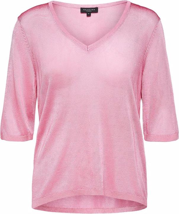 Image du produit Selected Femme T-shirt à col en V délicat (L)