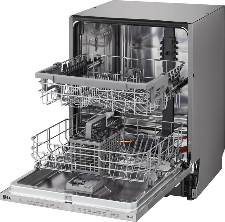 Produktbild LG QuadWash DB242TX Vollautomatischer Geschirrspüler Klasse D 46dB 14 Massgedecke Wi-Fi