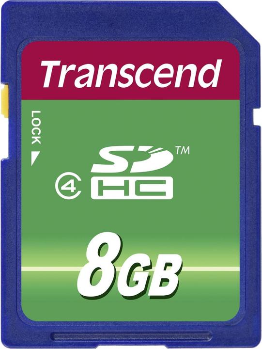 Actual product image Transcend SDHC Standard (8 GB, SDHC)