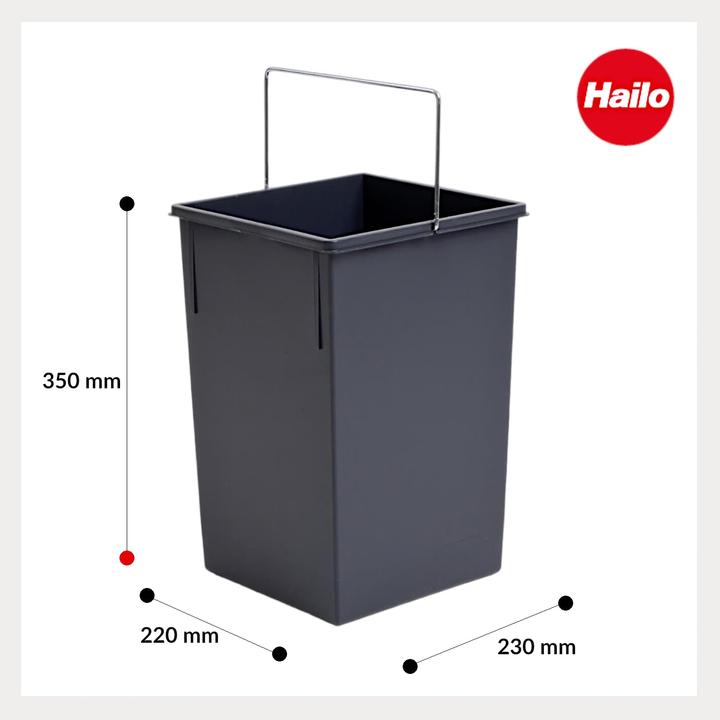 Image du produit Hailo 1008879 Inneneimer-Set für Tandem und Terzett (30 l)